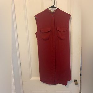 All saints button down tunic/ dress red size
6 (small) ladies